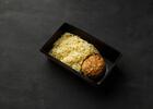 Паста ризони с куриной котлетой
