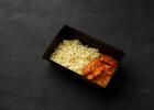 Паста ризони с куриным гуляшом 